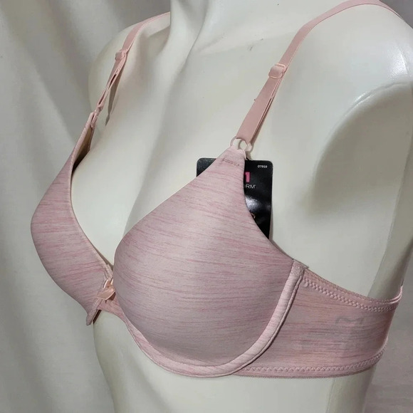 32D Maidenform 7959 One Fabulous Fit Demi UW Bra Pink Heather NWT - Picture 4 of 4